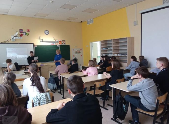 Открытый урок в средней общеобразовательной школе села Приволжье