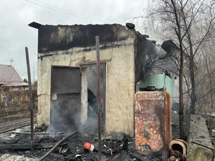 Сегодня на территории Волжского района произошел пожар