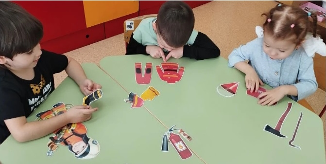 Очередное занятие по пожарной безопасности с детьми