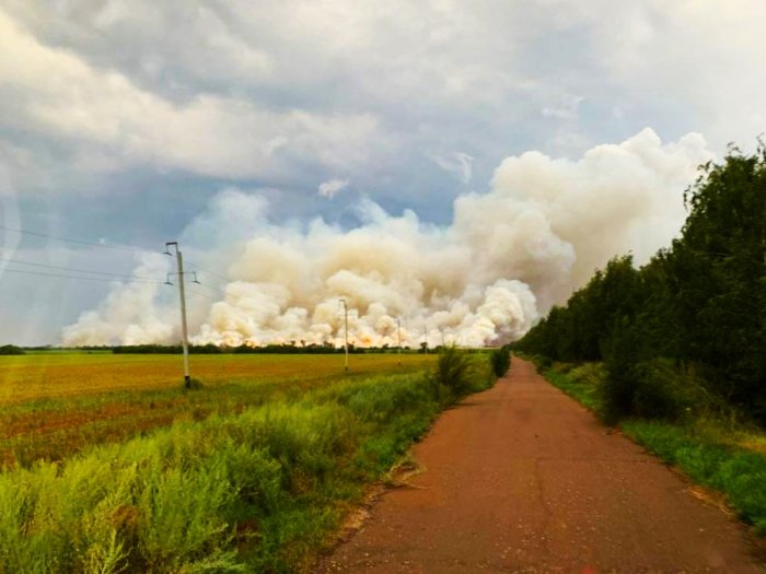 Три крупных пожара произошли в Борском районе в воскресенье   