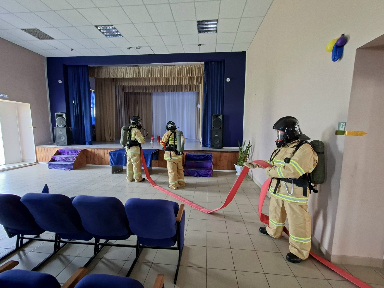 Контрольно-проверочное пожарно-тактическое учение прошло в Челно-Вершинском районе