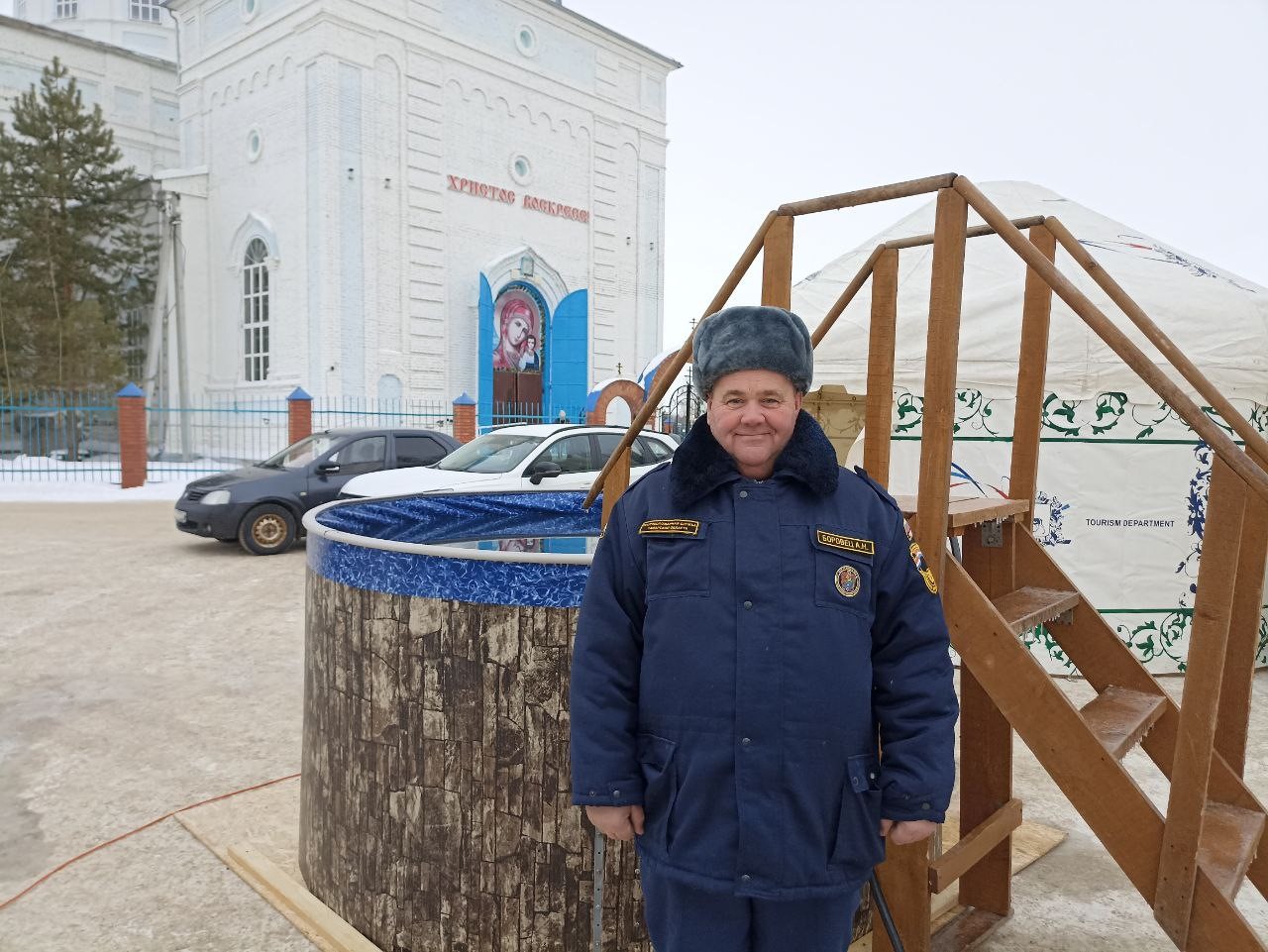 В Челно-Вершинском и Алексеевском районах наши специалисты также обеспечили пожарную безопасность  при проведении празднования Крещение Господне 