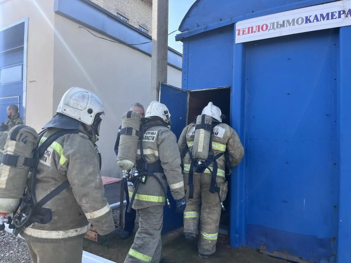 В Кинельском районе прошли тренировки газодымозащитников