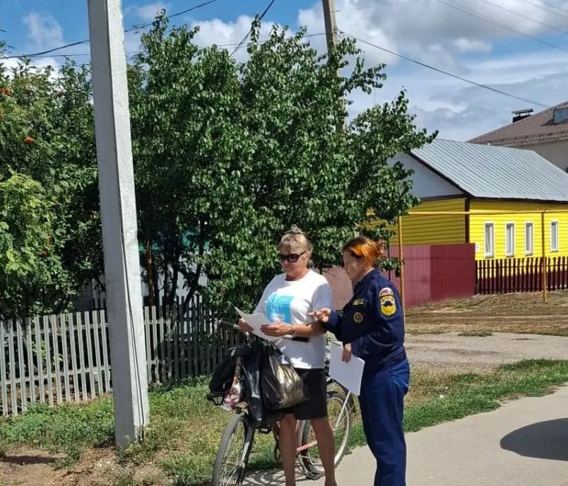 Профилактика пожаров в Большеглушицком районе