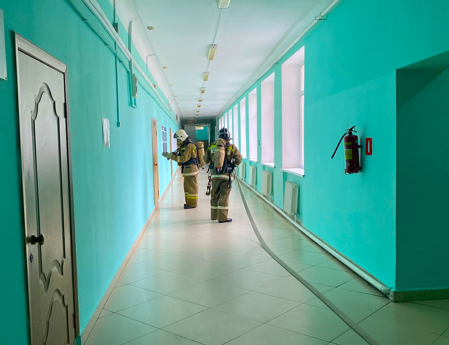 В Шигонском районе прошло пожарно‑тактическое занятие в школе