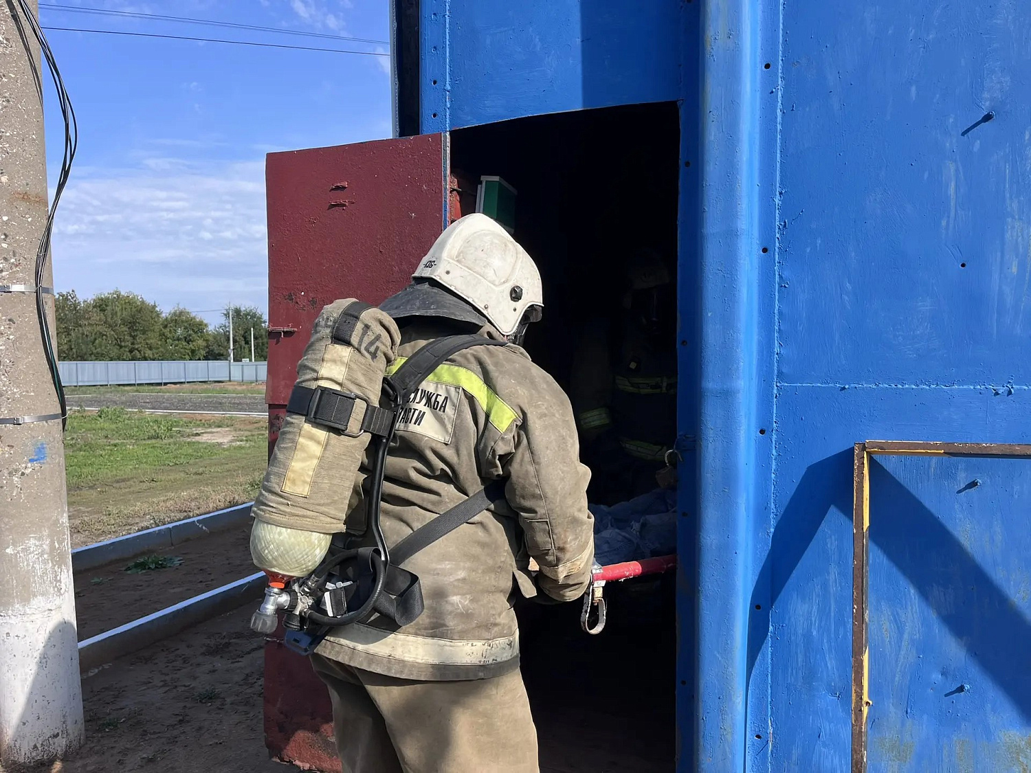 В Кинельском районе прошли тренировки газодымозащитников
