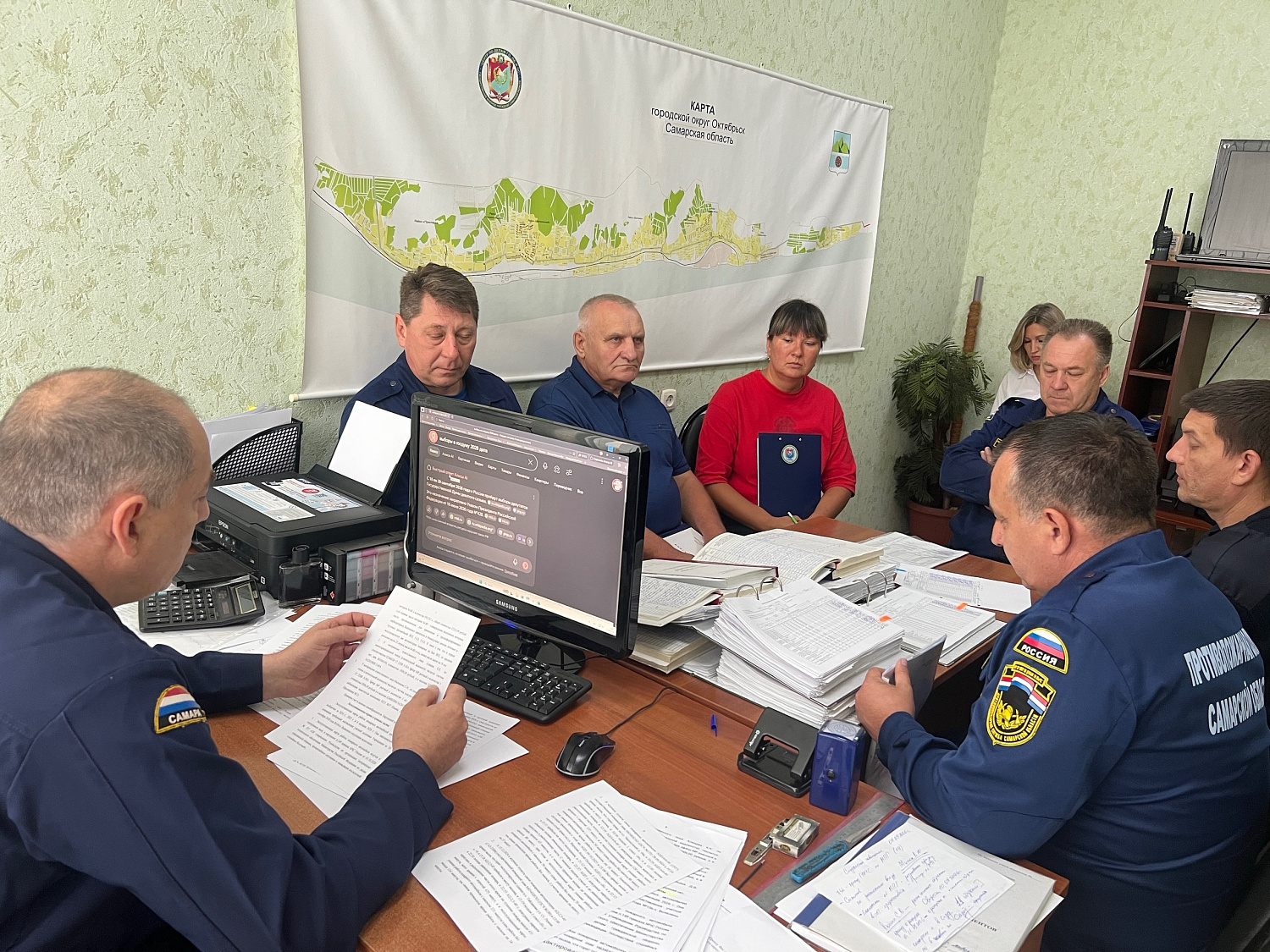 Совещание Совета ветеранов в пожарно‑спасательном отряде № 37 города Октябрьск