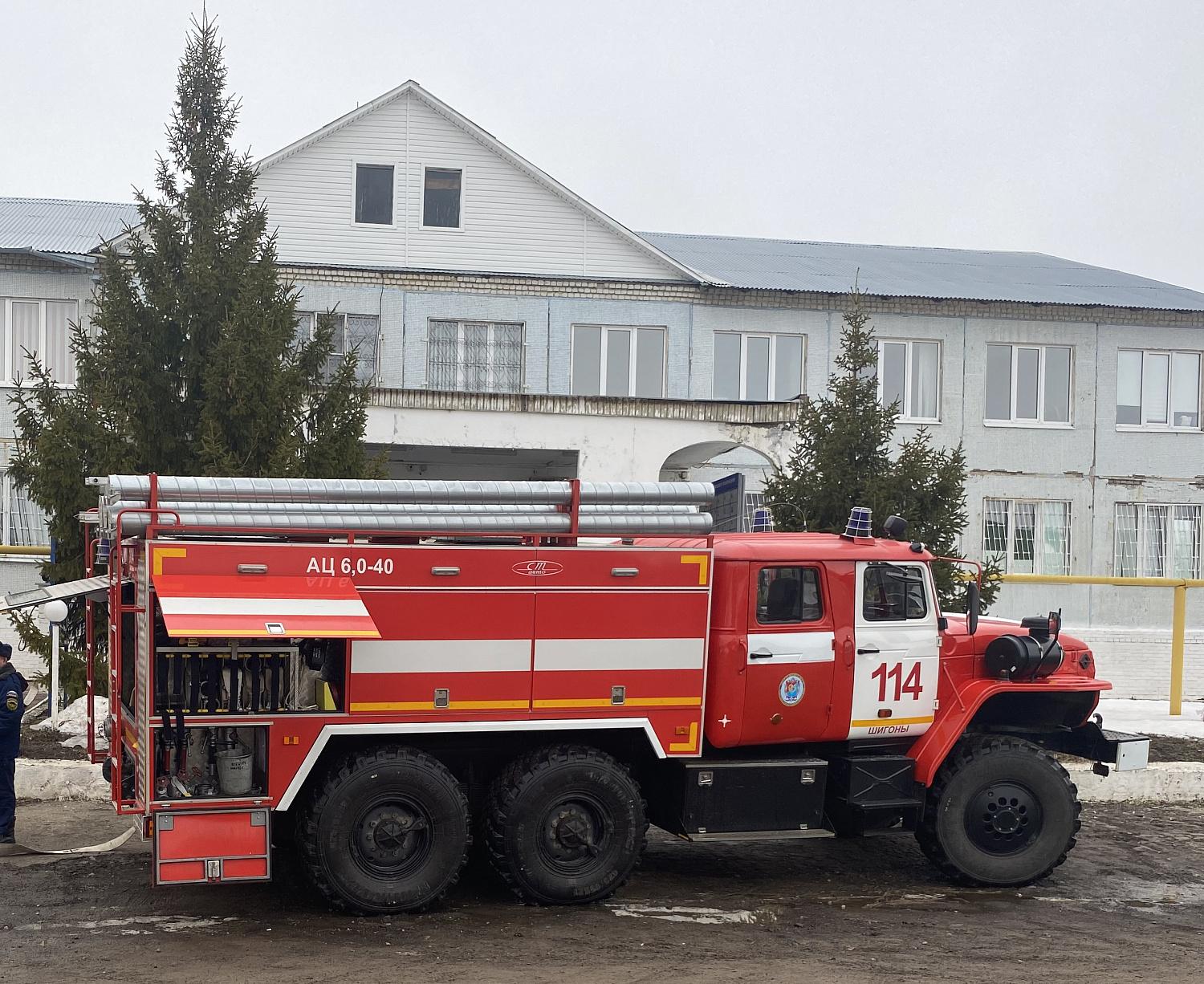 Пожарно-тактическое занятие в Шигонском муниципальном районе