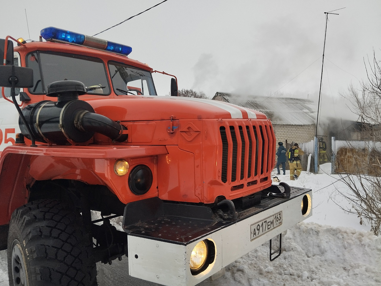 Вчера в Пестравском районе произошел пожар