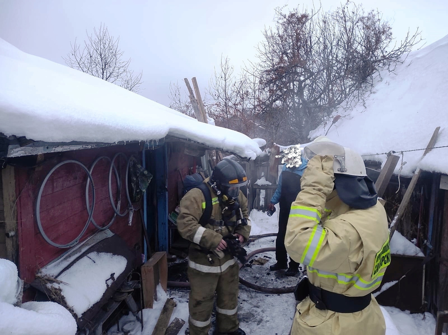 Вчера в Октябрьске произошел пожар в частном жилом доме