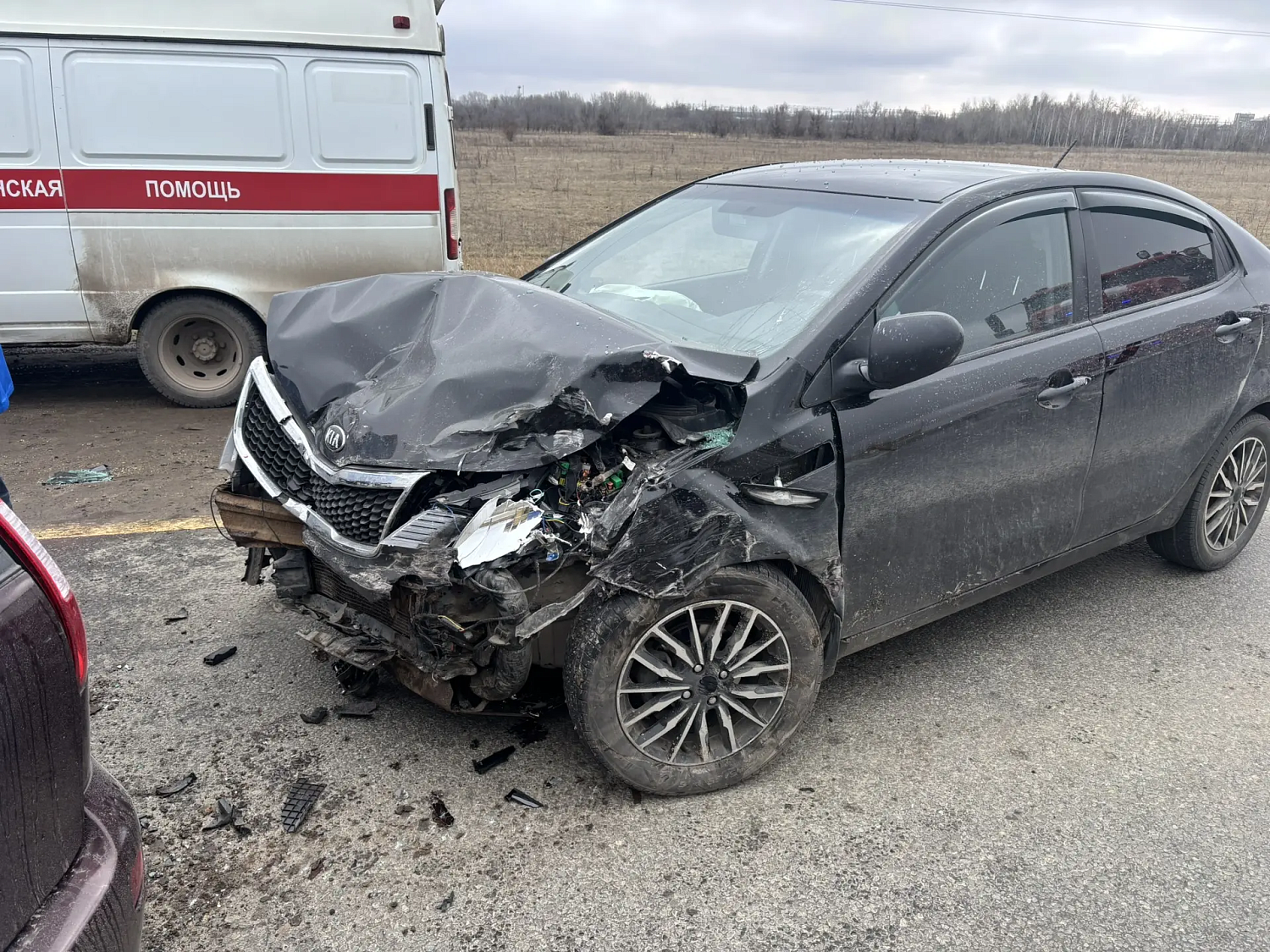 Сегодня в городском округе Кинель произошло дорожно-транспортное происшествие