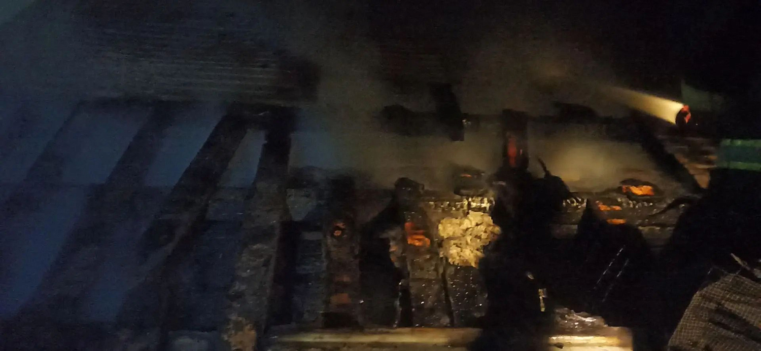 Пожар на площади 24 квадратных метра произошел вчера в Ставропольском районе