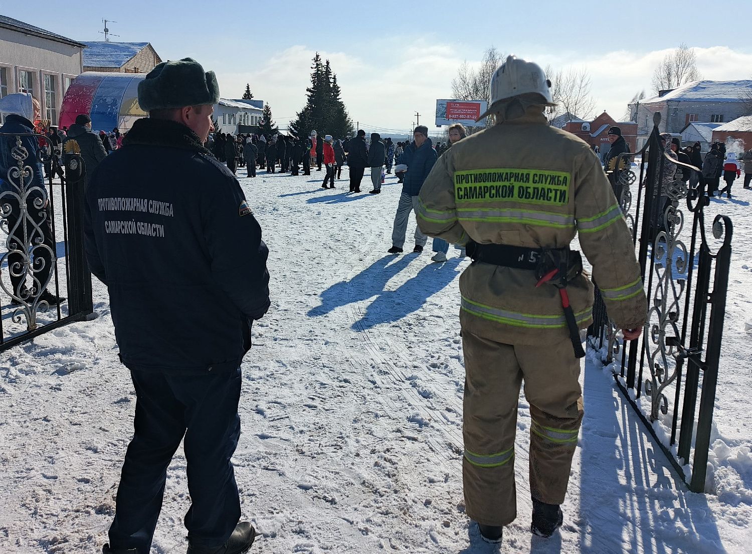 Богатовские огнеборцы обеспечили пожарную безопасность при проведении Масленичных гуляний