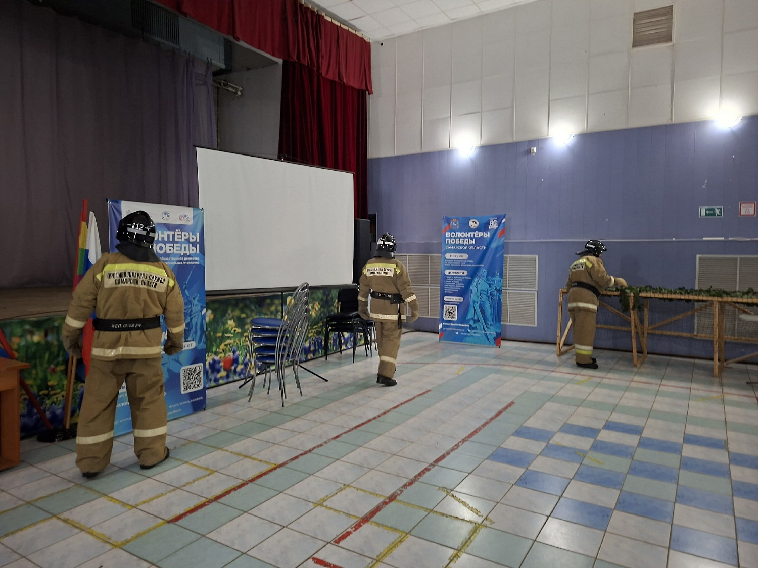 Пожарно-тактическое занятие в Челно-Вершинском районе