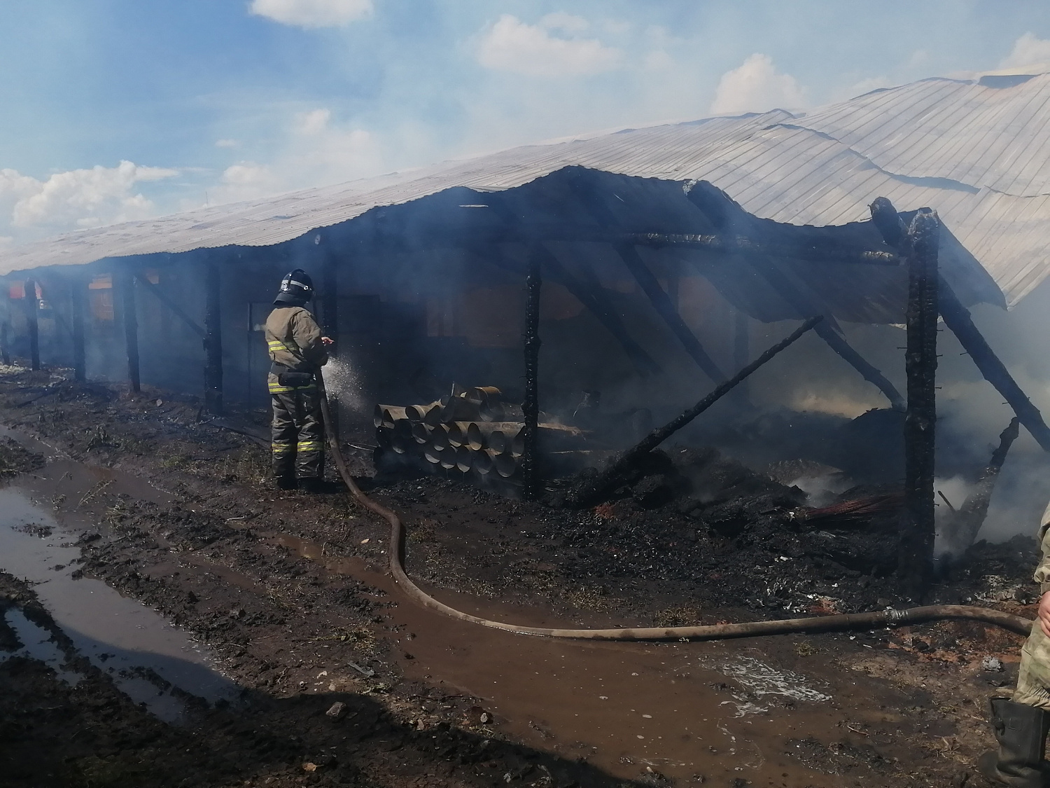 И снова пожар, но уже в Красноярском районе