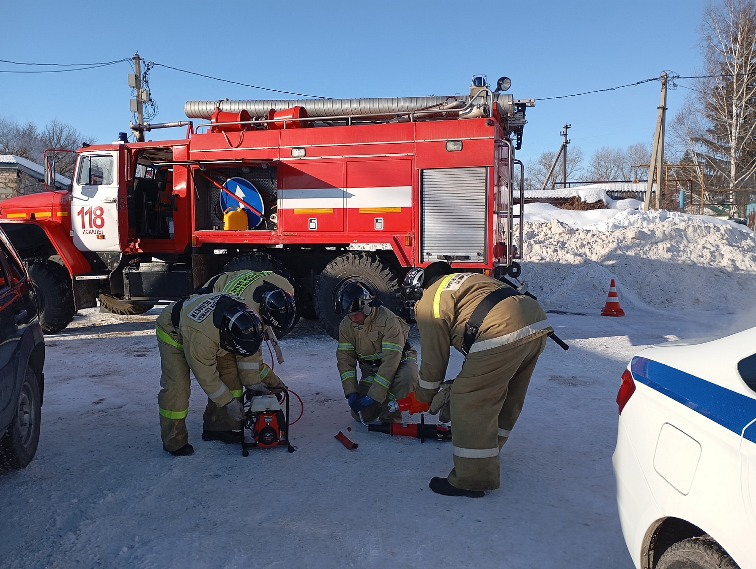 Отработали навыки взаимодействия служб при ДТП