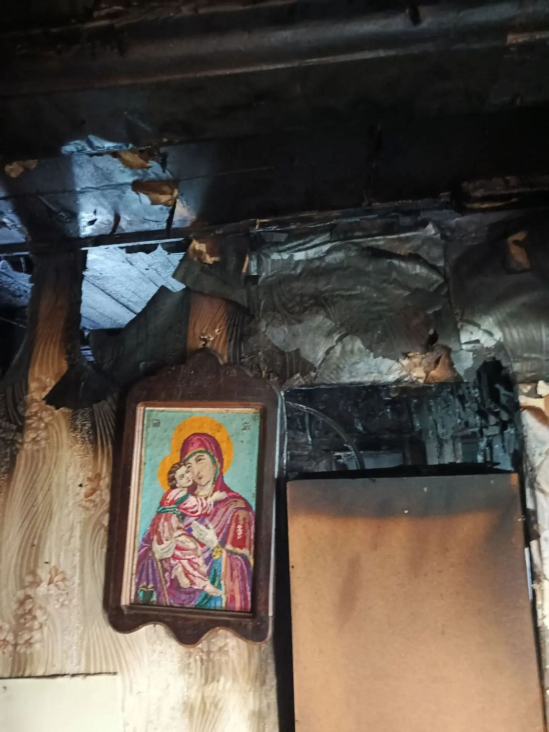 Пожар в селе Усинское Сызранского района 