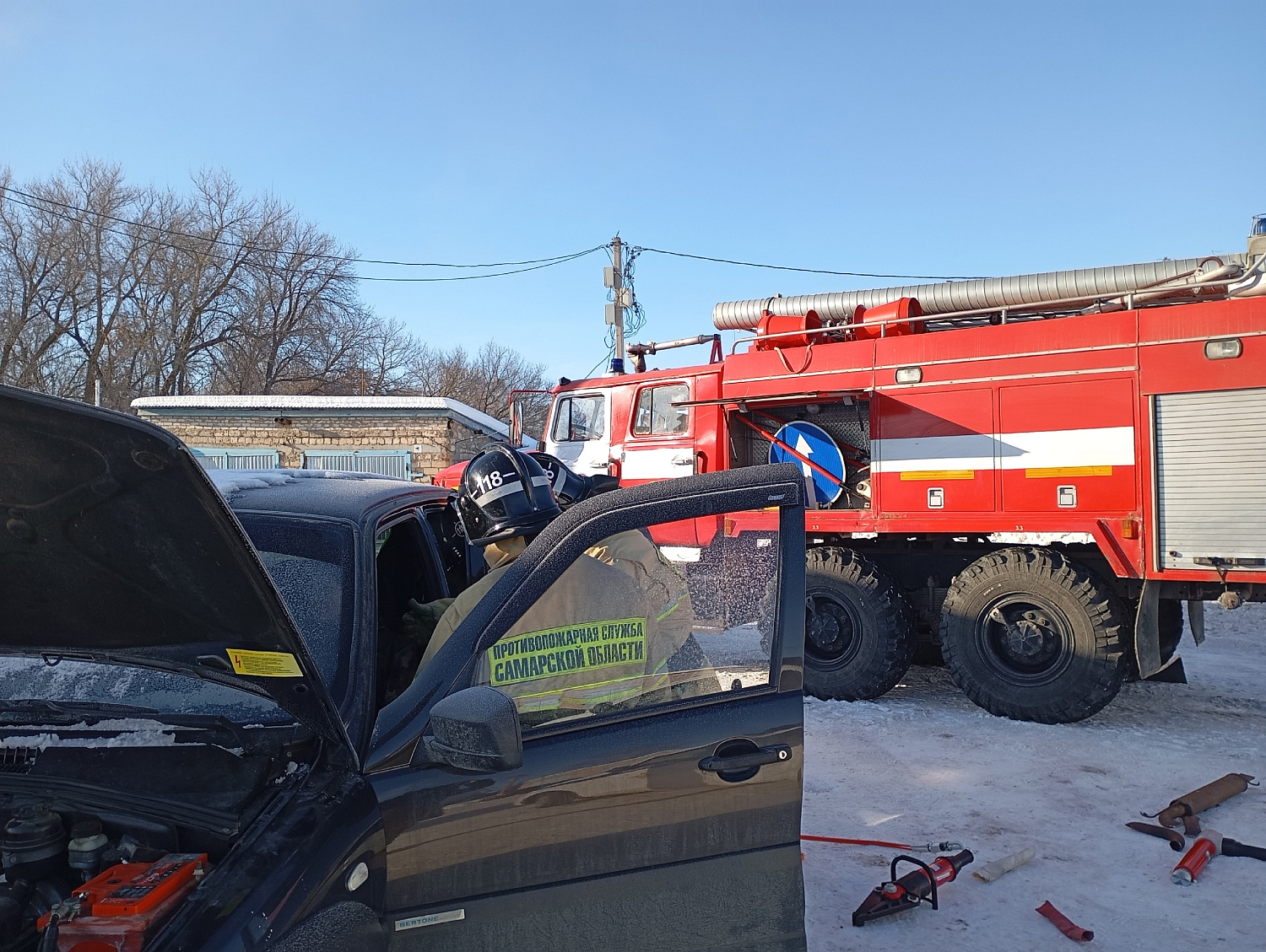 Отработали навыки взаимодействия служб при ДТП