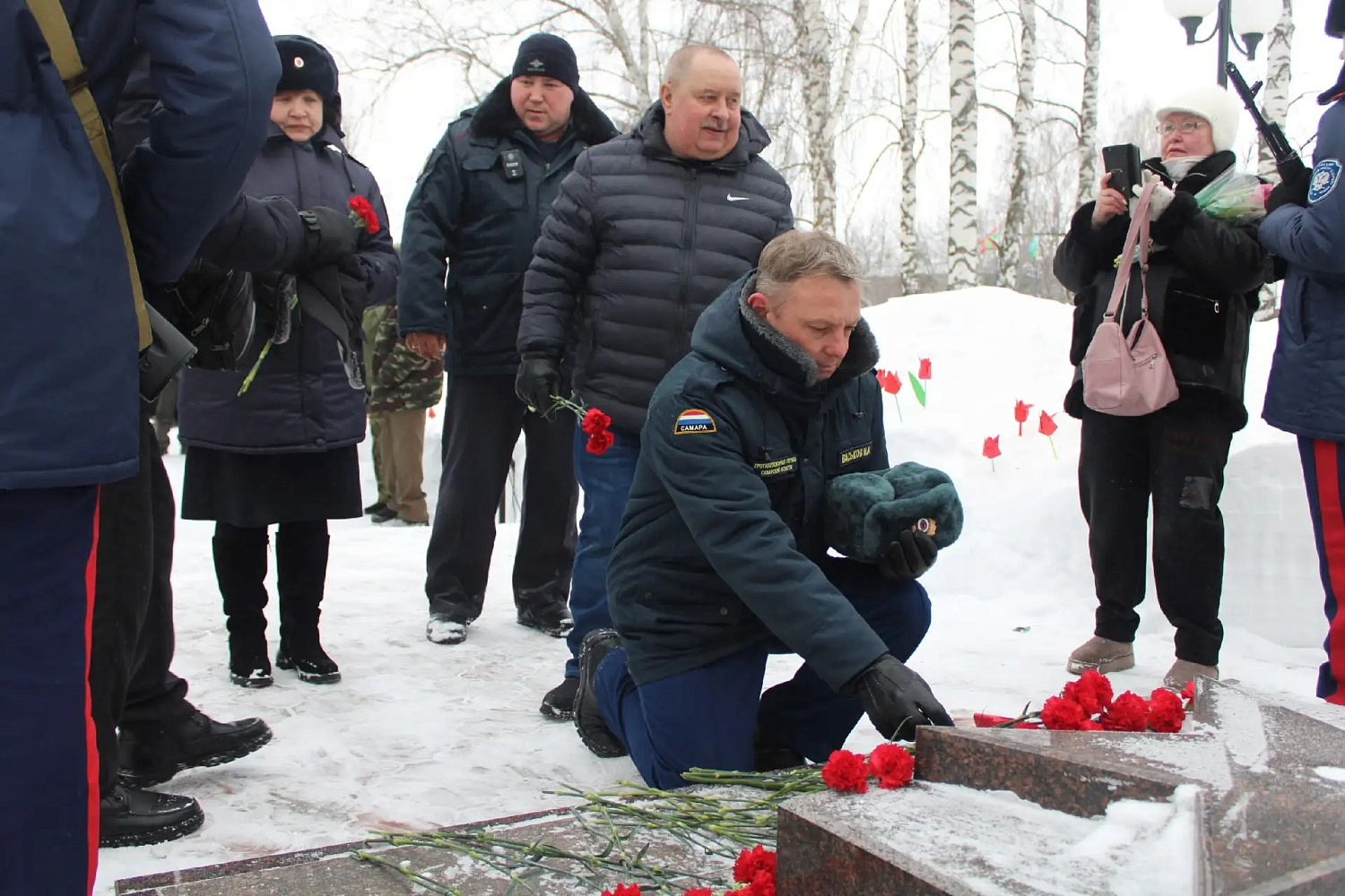 В парке Победы районного центра Клявлино состоялся митинг, посвященный Дню вывода советских войск из Афганистана