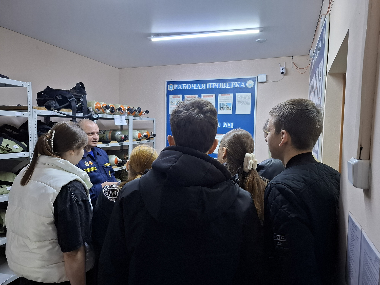 В Нефтегорском районе школьникам рассказали о профессии пожарного