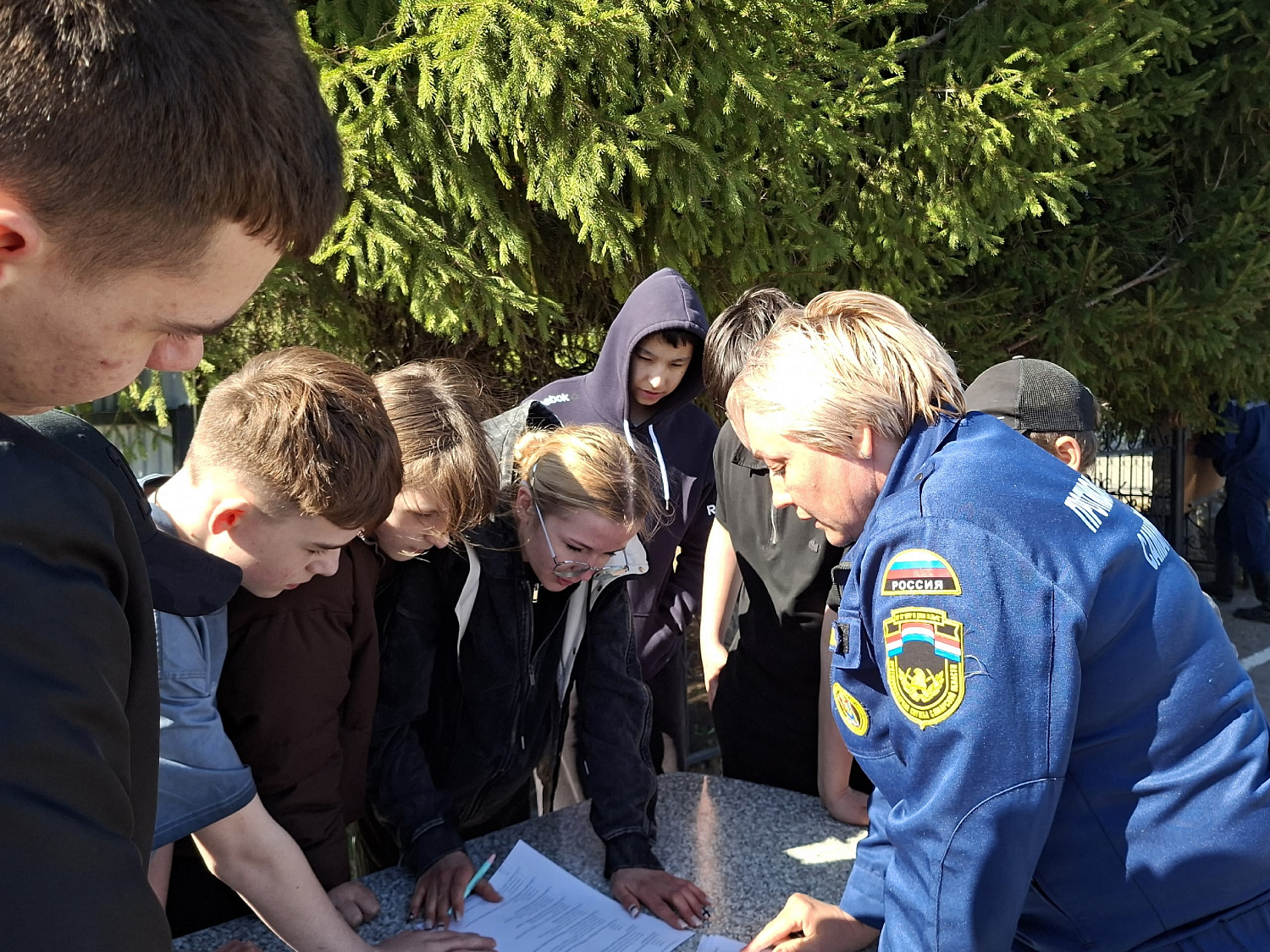 Пожарная эстафета прошла в Челно-Вершинском районе