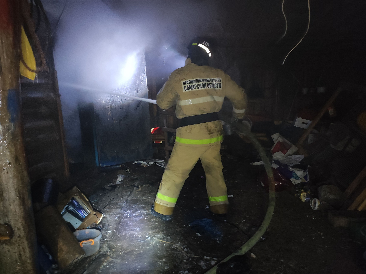 Возгорание летней кухни произошло вчера вечером в Клявлинском районе