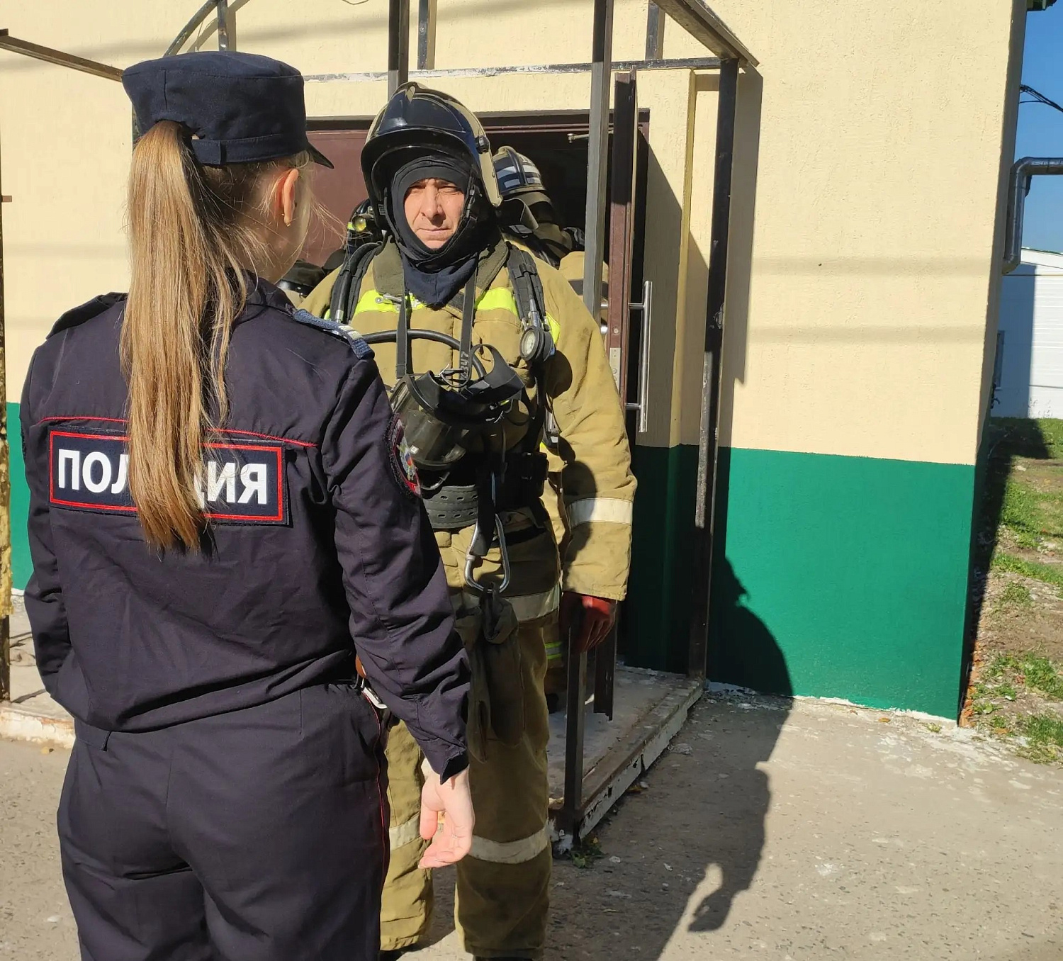 Пожарно-тактическое занятие в Клявлинском районе