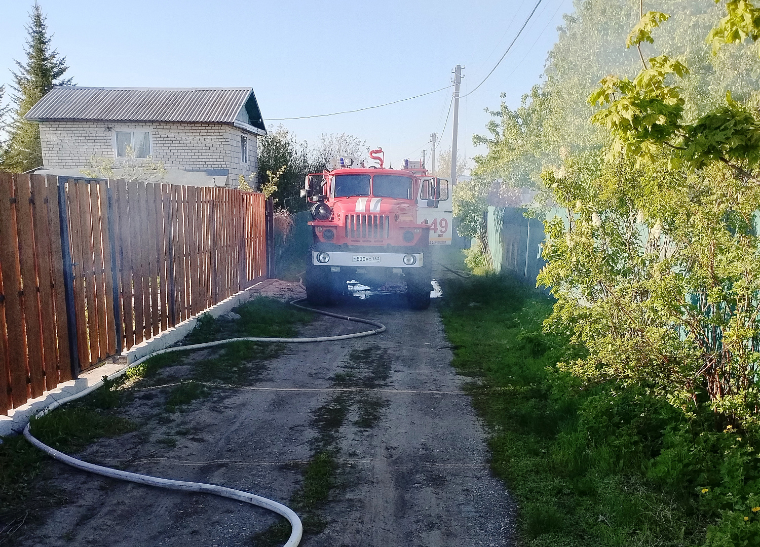 В Ставропольском районе при пожаре в частном доме, к счастью, никто не пострадал   