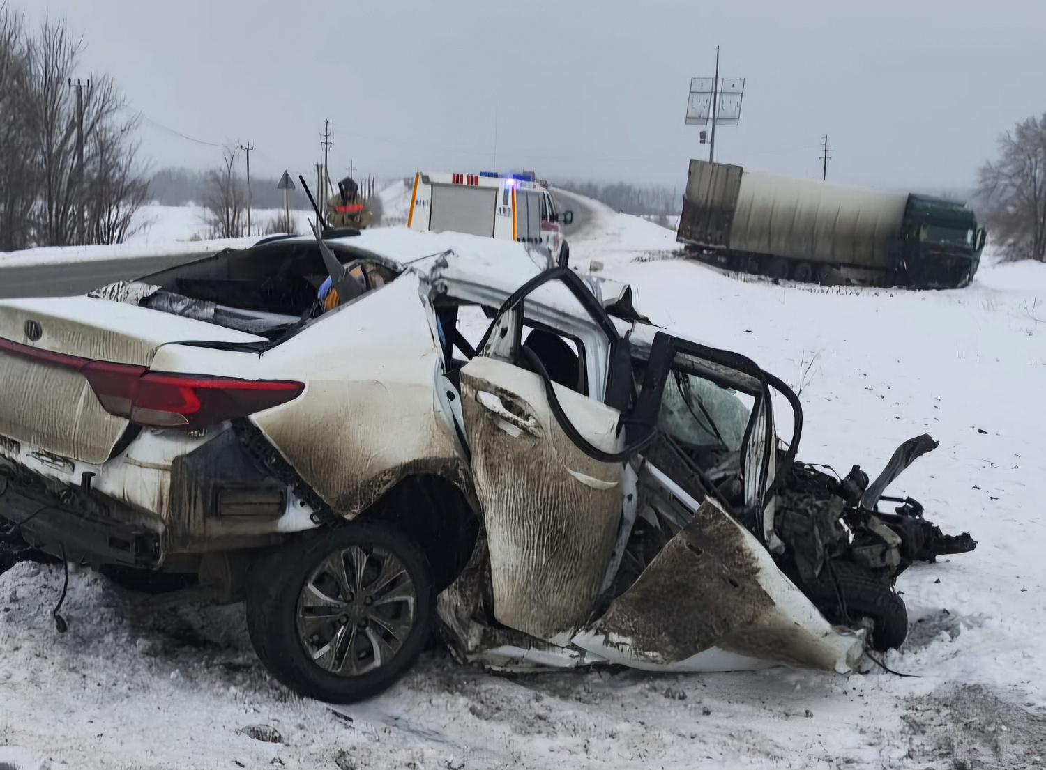 В Сызранском районе произошло ДТП. Есть погибший и пострадавший