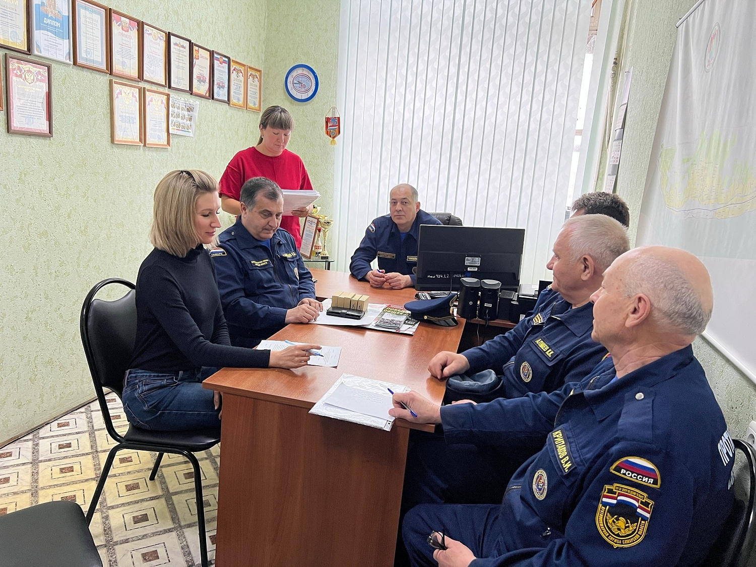 В пожарно-спасательном отряде № 37 городского округа Октябрьск состоялось плановое совещание совета ветеранов