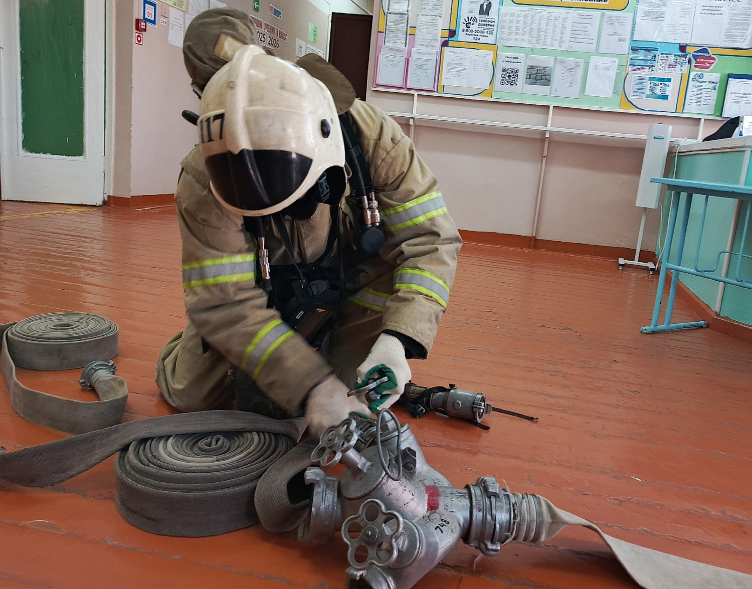 Пожарно-тактические учение прошло в Богатовском районе