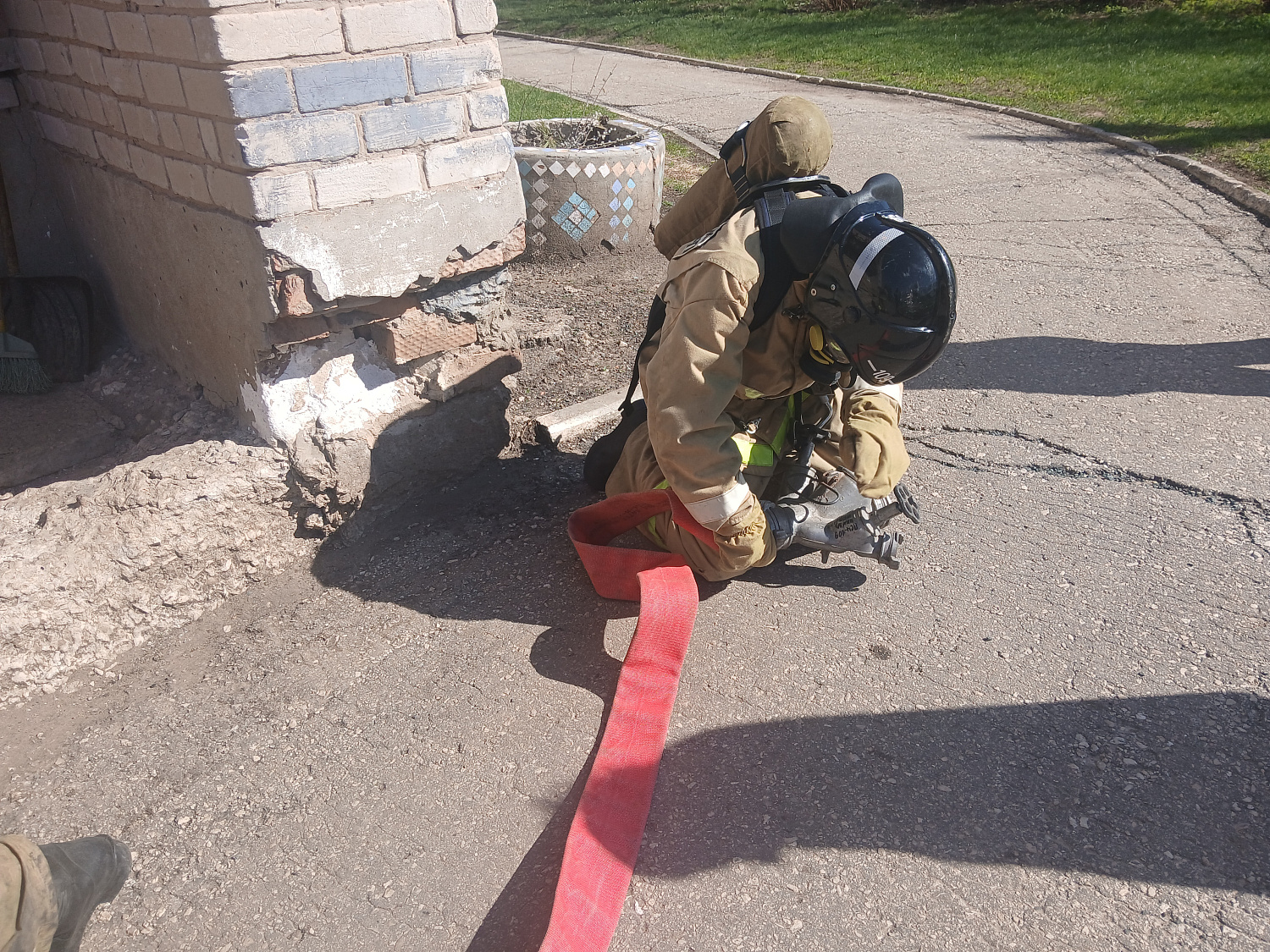 Пожарно-тактическое занятие прошло в Сергиевском районе