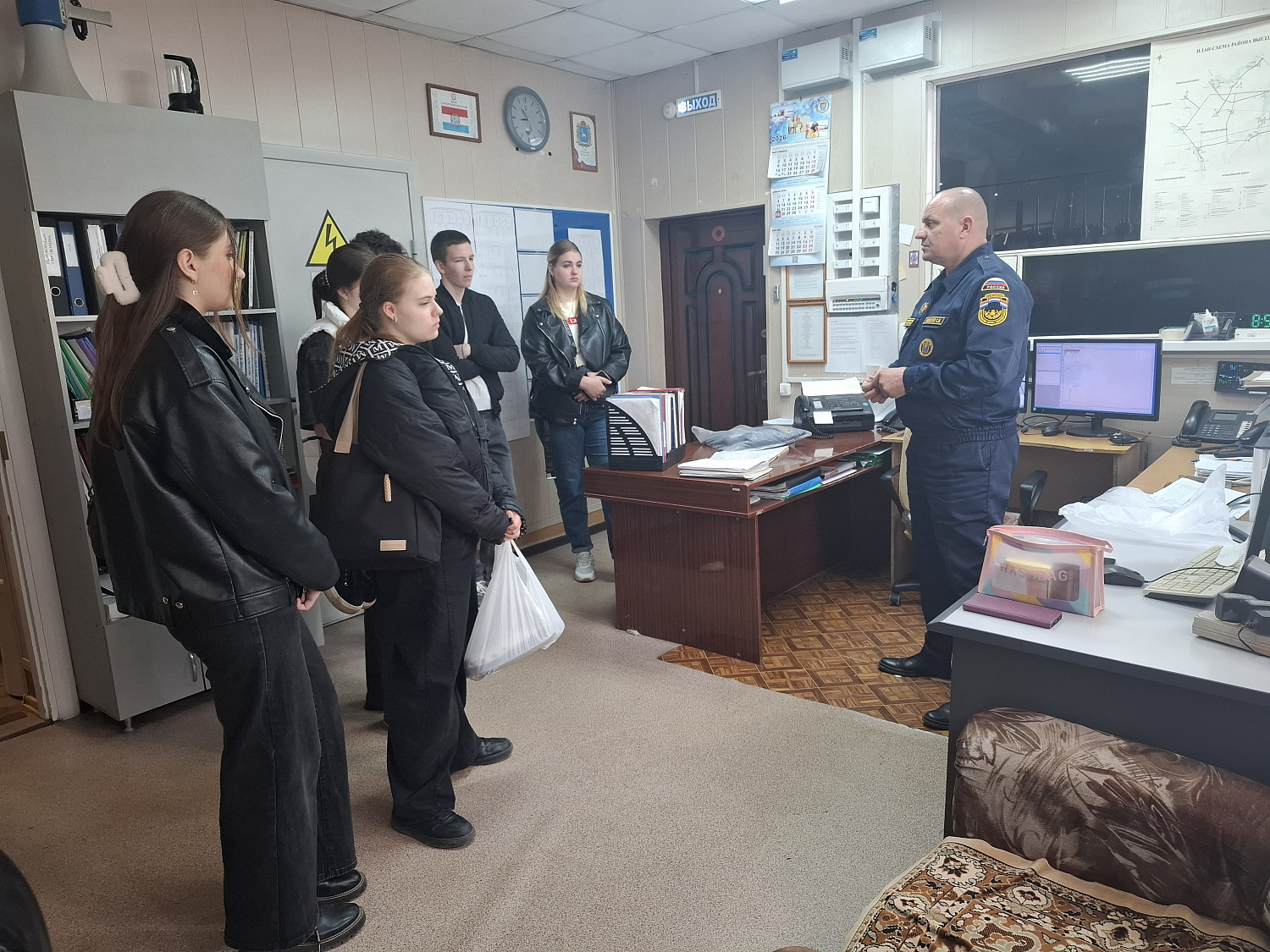 В Нефтегорском районе школьникам рассказали о профессии пожарного