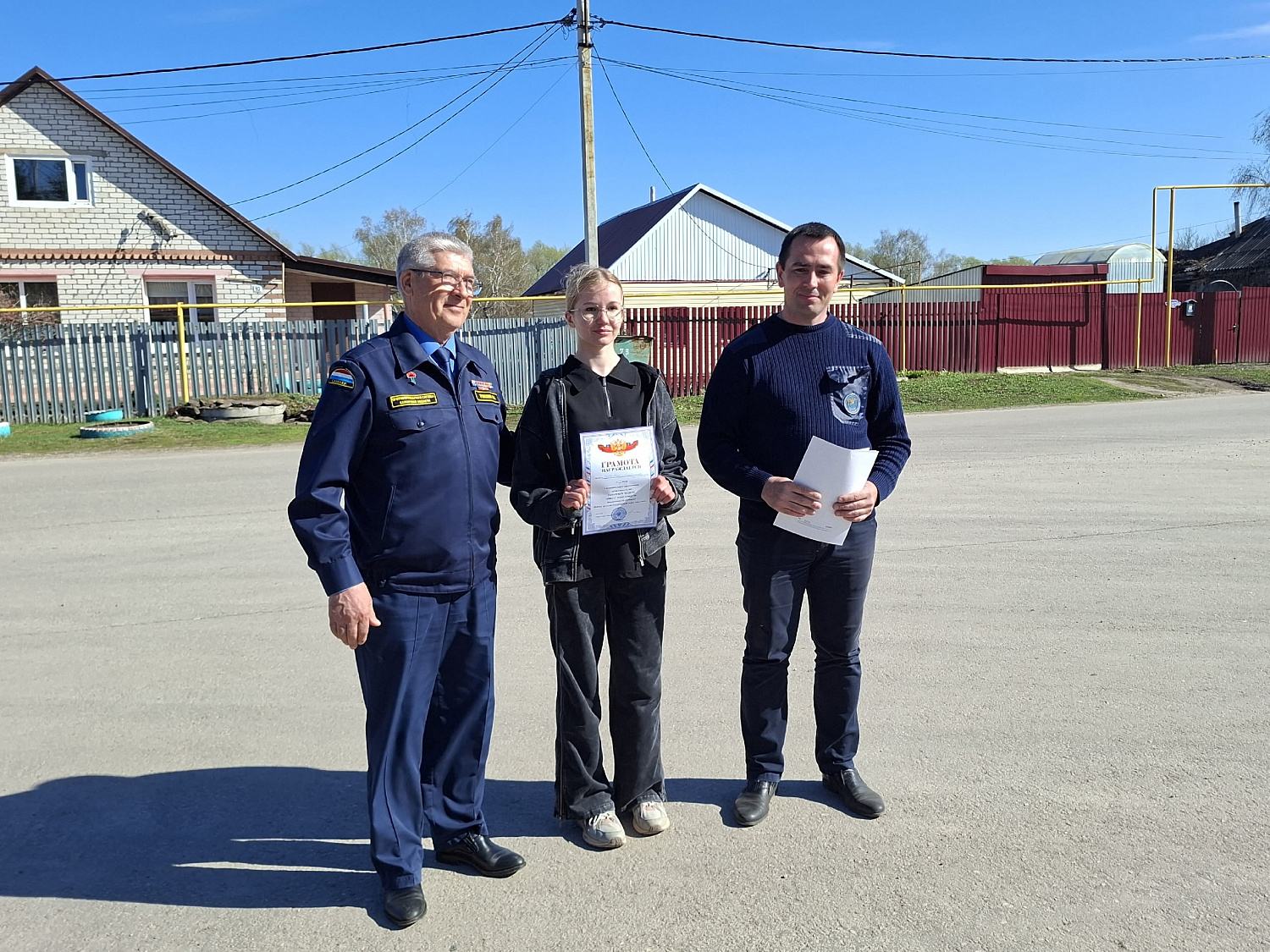 Пожарная эстафета прошла в Челно-Вершинском районе