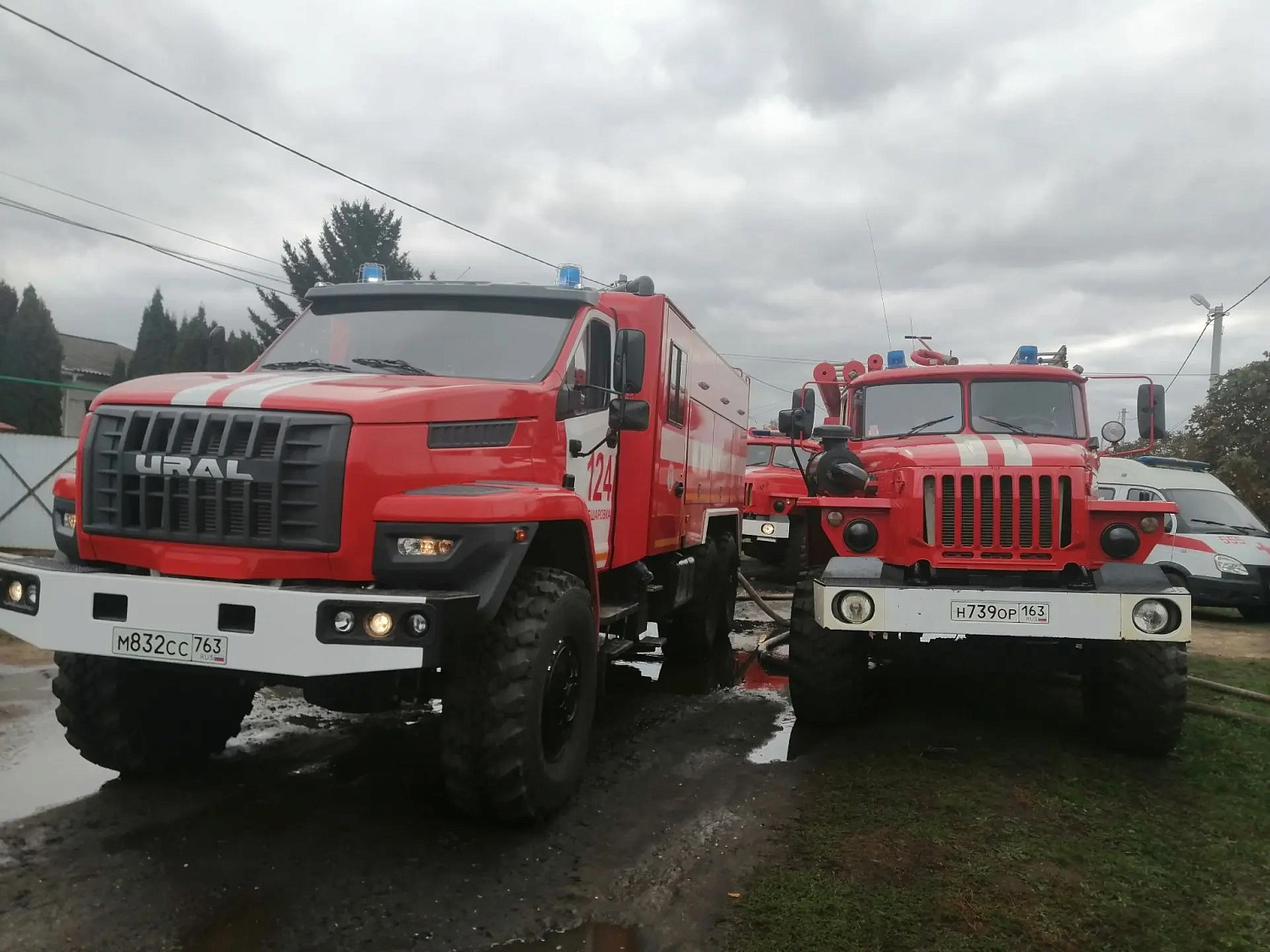 Пожар в селе Обшаровка Приволжского района