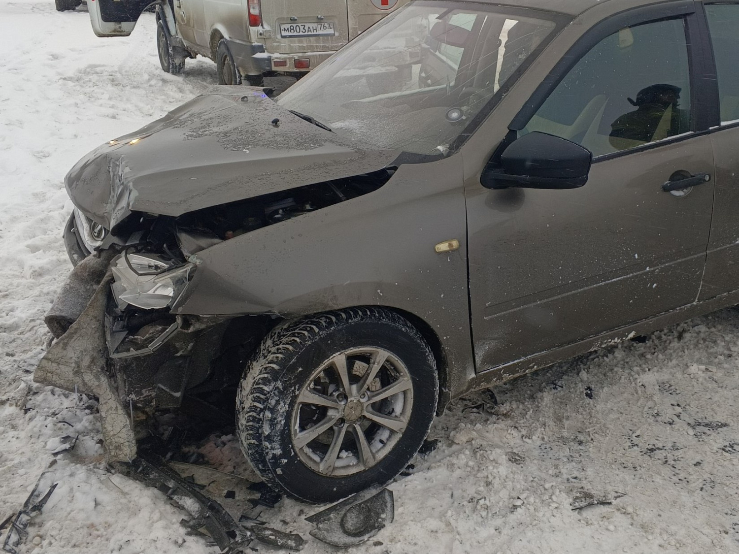 Сегодня утром в Ставропольском районе произошло дорожно-транспортное происшествие