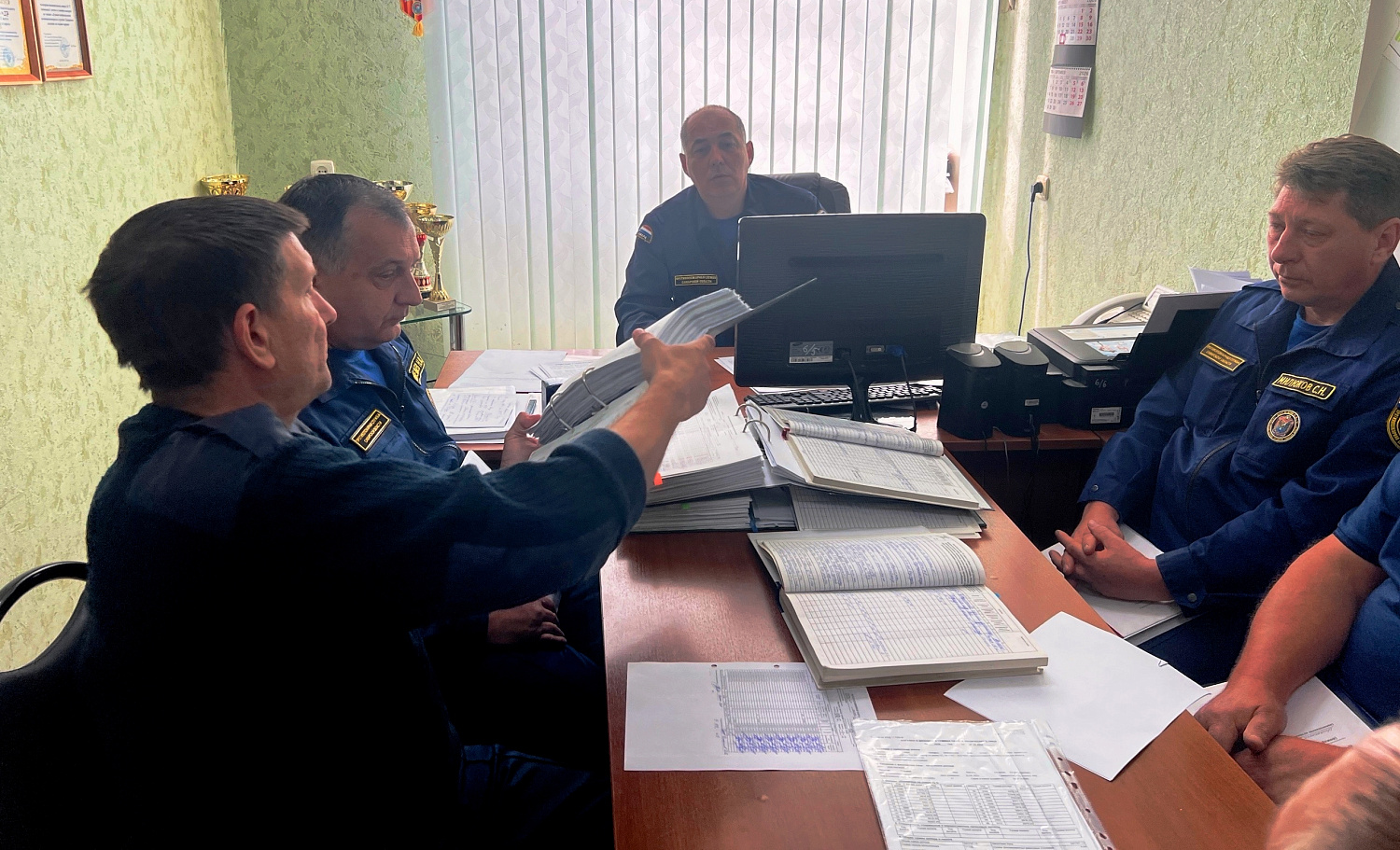 Совещание Совета ветеранов в пожарно‑спасательном отряде № 37 города Октябрьск