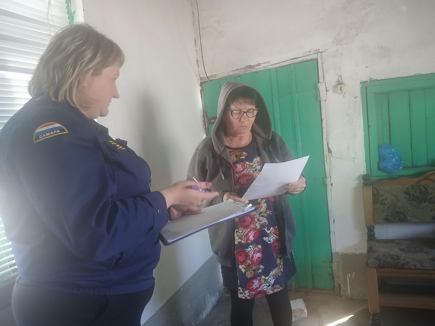 В Сергиевском районе продолжаются беседы о пожарной безопасности с населением