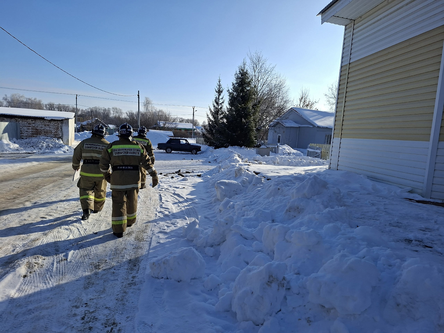 Пожарно-тактическое занятие в Челно-Вершинском районе